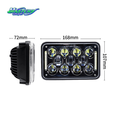 Masters 4*6 Inch LED Rear Vehicle Turn Indicator Light 42W 2500LM 6500K H4 XM-168-S-11P-001-LT