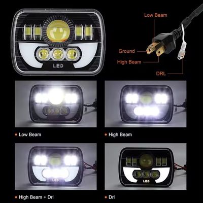 5*7 Inch H4 IYF-196-S-08P-001-LT 50W 2200LM 6500K Vehicle Turn Indicator Light