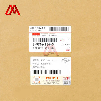 8-97144-986-0 8-97144986-0 8971449860 Cylinder Head Gasket Repair for ISUZU ELF 4HG1